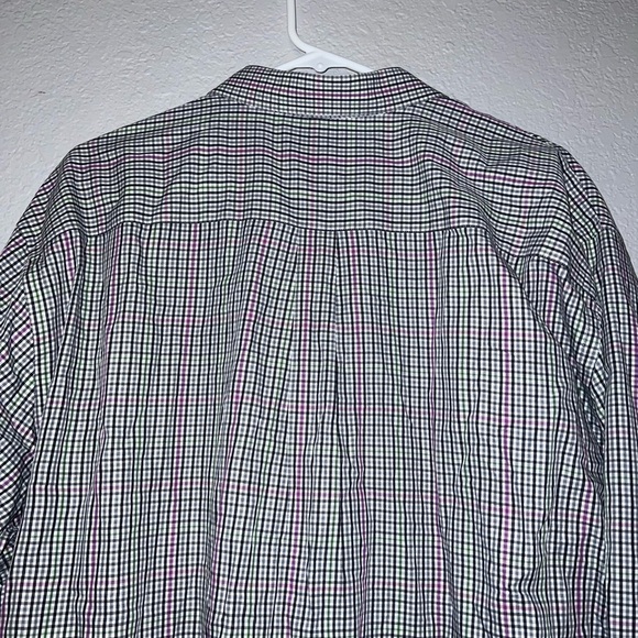 Peter Millar Gray Plaid Long Sleeve Button Down Shirt - Picture 4 of 6